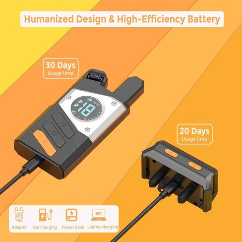 RuffStyle Dog Training Collar – Shock & No Shock Options, Manual Remote + Automatic Mode, Adjustable for Small, Medium & Large Dogs in Saudi Arabia