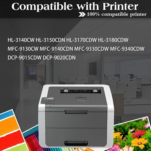 Joni Mgtoner متوافق TN221 TN-221 استبدال خرطوشة الحبر لـ HL-3140CW HL-3180CDW HL-3170CDW MFC-9130CW MFC-9340CDW MFC-9330CDW (4 PACK ، 1C+1M+1M in Saudi Arabia