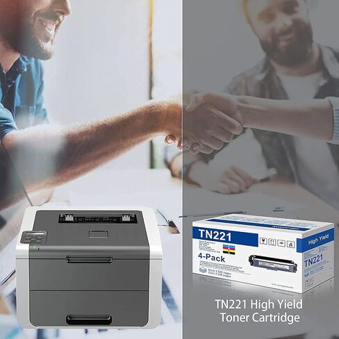 Joni Mgtoner متوافق TN221 TN-221 استبدال خرطوشة الحبر لـ HL-3140CW HL-3180CDW HL-3170CDW MFC-9130CW MFC-9340CDW MFC-9330CDW (4 PACK ، 1C+1M+1M in Saudi Arabia