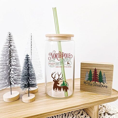 71Pcs Christmas Word Decals Stickers for Crafts Transfer Waterproof UV DTF Christmas Snow Man Deer Vinyl Decals Stickers for Ornaments Wood Glass Jars Cups Bottle Decoration(deer144) in Kuwait