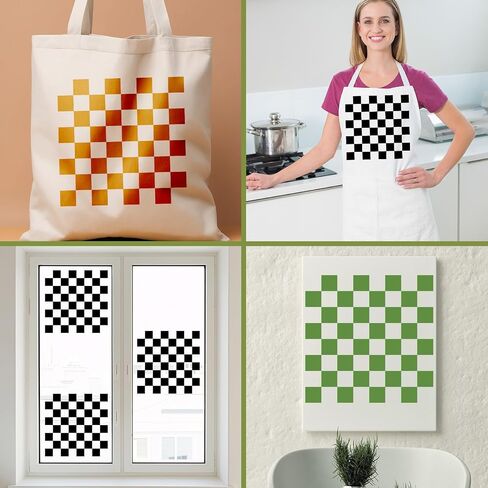 4PCS Checks Stencils – Square Grid Chess Board Checkerboard Templates in Multiple Sizes for DIY Wood Painting, Wall, Floor, Fabric, and Craft Décor in Saudi Arabia