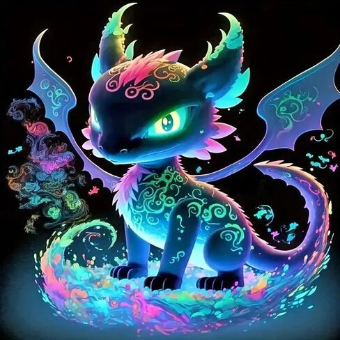 Dyaiangmu Dragon Diamond Art Kits للبالغين ، مجموعة الطلاء الماس الماس ، 5D Diamond Paint in Kuwait