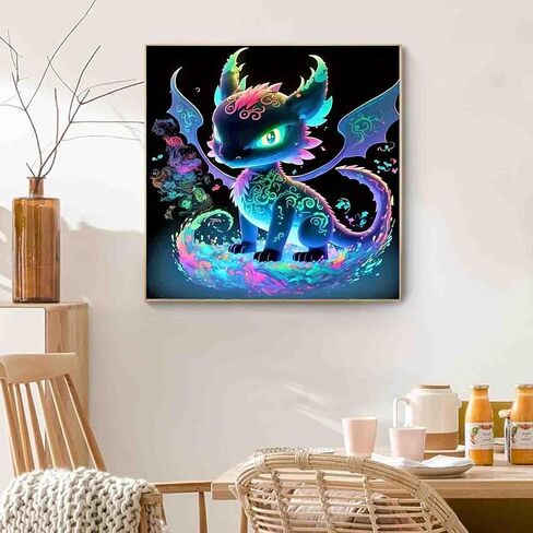 Dyaiangmu Dragon Diamond Art Kits للبالغين ، مجموعة الطلاء الماس الماس ، 5D Diamond Paint in Kuwait