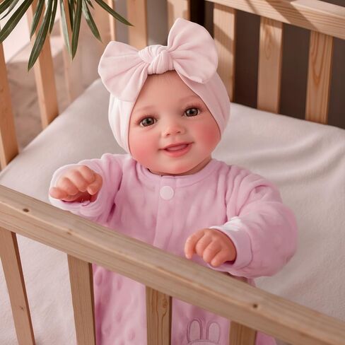 BABESIDE Drink and Wet Reborn Baby Dolls Girl – 17 Inch Lifelike Handmade Silicone Baby Doll, Can Drink & Pee, Real Life Baby Doll with Accessories, Gift for Girls Age 3+ Pretend Play & Collection in Saudi Arabia