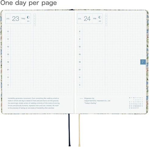 ほぼ日 Hobonichi Techo HON A6 2026 – Slash (Navy) (English, January Start Planner) in Saudi Arabia