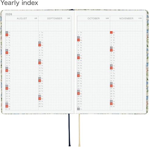 ほぼ日 Hobonichi Techo HON A6 2026 – Slash (Navy) (English, January Start Planner) in Saudi Arabia
