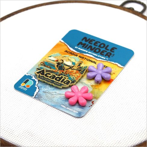 مجموعة Awesome Pattern Studio Needle Minder - Acadia National Park Magnetic Needle Minder. دبوس المينا للغرزة المتقاطعة والتطريز والحرف (مجموعة رقم 1) in Saudi Arabia