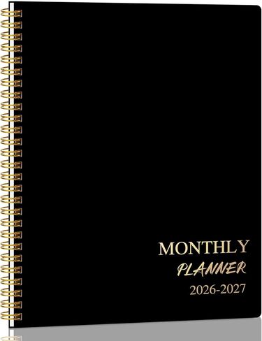 2026-2027 Monthly Planner - 2 Year Monthly Planner 2026-2027, Hard Cardboard Cover, Jan 2026 - Dec 2027, 7.5" x 10", 2 Year Calendar with 24 Month, Twin-wire Binding, Note Pages in Kuwait