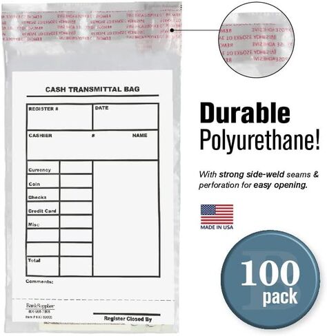 Cash Transmittal Bag - 5x9-1000/case in Saudi Arabia