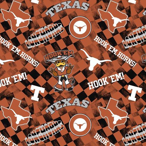 الرسمية المرخصة بجامعة تكساس القطن القطن النسيج-Texas Longhorns تحقق من النسيج القطني الذي تباع بواسطة الفناء in Saudi Arabia