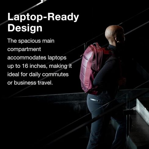 Osprey Ozone Slim Pack - حقيبة ظهر محمول خفيفة الوزن مع تعليق الهواء ، جيوب زجاجة ماء وتصميم سليم - يناسب معظم أجهزة الكمبيوتر المحمولة 16 بوصة - عنصر شخصي أو محمول متوافق ، أسود ، أسود in Saudi Arabia