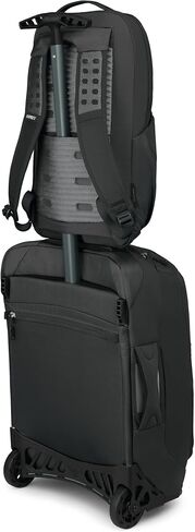 Osprey Ozone Slim Pack - حقيبة ظهر محمول خفيفة الوزن مع تعليق الهواء ، جيوب زجاجة ماء وتصميم سليم - يناسب معظم أجهزة الكمبيوتر المحمولة 16 بوصة - عنصر شخصي أو محمول متوافق ، أسود ، أسود in Saudi Arabia