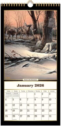 Lang Companies ، Terry Redlin 2026 Calendar Vertical Wall ، 8 'x 15.8' '، تقويم مدته 12 شهرًا مع ربط تدبيس in Saudi Arabia