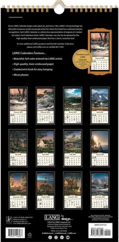 Lang Companies ، Terry Redlin 2026 Calendar Vertical Wall ، 8 'x 15.8' '، تقويم مدته 12 شهرًا مع ربط تدبيس in Saudi Arabia