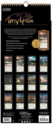 Lang Companies ، Terry Redlin 2026 Calendar Vertical Wall ، 8 'x 15.8' '، تقويم مدته 12 شهرًا مع ربط تدبيس in Saudi Arabia