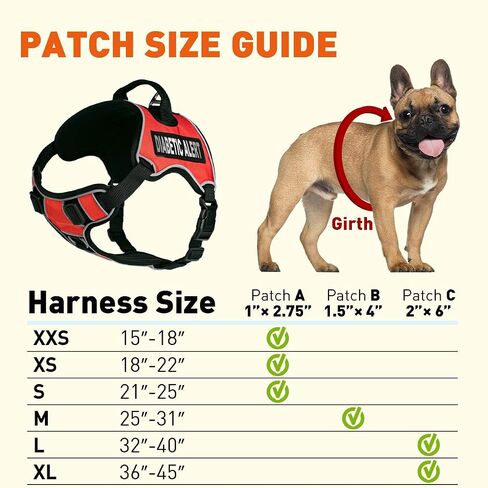 Dogline Quest No-Pull Dog Sharness مع تنبيه السكري بقع قابلة للإزالة قابلة للإزالة عاكسة ناعمة ناعمة مريحة الكلب مع الإصدار السريع الأبواب المزدوجة الأجهزة السوداء والتعامل مع 15 إلى 18 بوصة أحمر in Kuwait