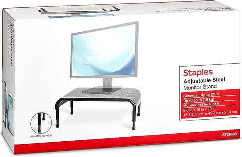 STAPLES 2108607 Adjustable Steel Monitor Stand in Saudi Arabia