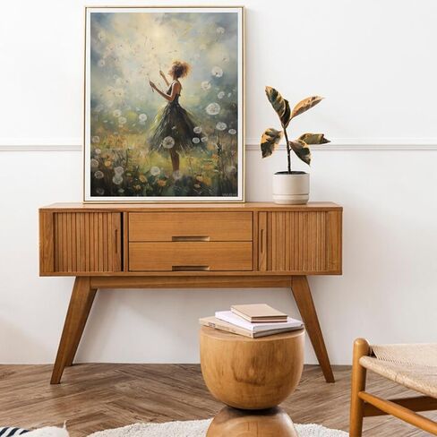 VNUIEHG Paint by Numbers, Dandelion Meadow Dandelion Dance, Adult Crafts Adult Paint by Number Kits, Arts Crafts for Home Decor(No Frame, 40x50cm) in Saudi Arabia
