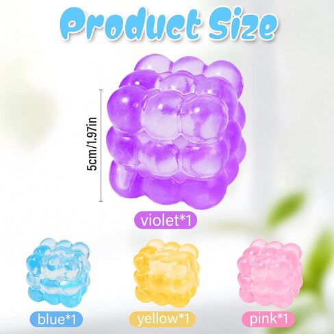 4Pack Squishy Squieve Toys ، لعبة الضغط الفائق ، ألعاب تخفيف الإجهاد للأطفال البالغين ، ألعاب حسية للأطفال المصابين بالتوحد ، ألعاب تململ ، تفضل حفلات الإغاثة بالقلق للفتيات والفتيان (القطن) in Kuwait