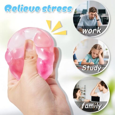 4Pack Squishy Squieve Toys ، لعبة الضغط الفائق ، ألعاب تخفيف الإجهاد للأطفال البالغين ، ألعاب حسية للأطفال المصابين بالتوحد ، ألعاب تململ ، تفضل حفلات الإغاثة بالقلق للفتيات والفتيان (القطن) in Kuwait