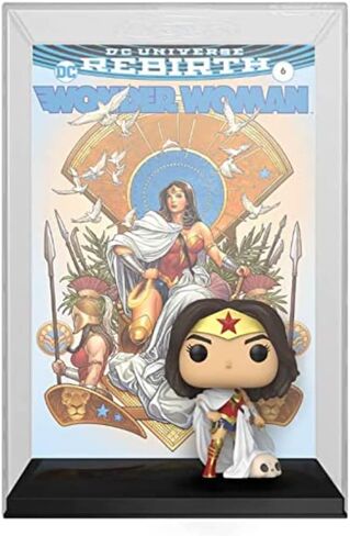 Funko DC Wonder Woman POP! Comic Covers Rebirth Vinyl Figure #03 [On Throne] in Saudi Arabia