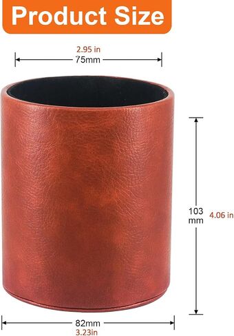 حامل القلم PU Pency Desk Desk Stand للمدرسة/المكتب/المنزل (أسود) in Kuwait