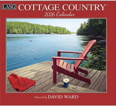Lang Companies, Cottage Country 2026 Wall Calendar by David Ward, 13.4'' X 12'', 12-Month Calendar with Stapled Binding in Saudi Arabia