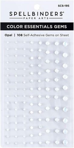 SPELLBINDERS PAPERCRAFTS, INC Spellbinders Color Essentials Gems 108/Pkg-Opal, Opal in Saudi Arabia