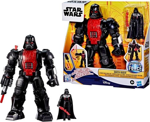 Star Wars Epic World of Action Darth Vader Ultimate Mech Force Suit ، بدلة ميكانيكية مقاس 11 بوصة وشخصية 4 بوصة ، ألعاب للبنين والبنات 4+ in Saudi Arabia