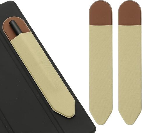 PATIKIL Pencil Holder for Stylus, 2 Pcs Adhesive Elastic Pen Case Sleeve Pouch Stylus Holder Pocket Elastic Pen Pouch Accessories for Tablet Case Notebook Outdoor, Gray in Saudi Arabia