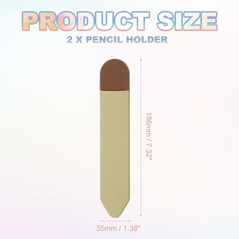 PATIKIL Pencil Holder for Stylus, 2 Pcs Adhesive Elastic Pen Case Sleeve Pouch Stylus Holder Pocket Elastic Pen Pouch Accessories for Tablet Case Notebook Outdoor, Gray in Saudi Arabia
