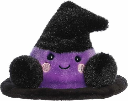 Aurora® Spooky Palm Pals™ Rowena Witch Hat™ Stuffed Animal - Fun Collectible Plush for Kids and Adult Collectors - Perfect for Halloween Decorations and Gifts - Black 4 Inches in Saudi Arabia