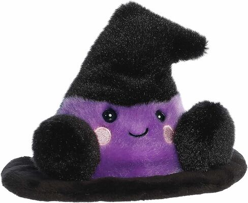Aurora® Spooky Palm Pals™ Rowena Witch Hat™ Stuffed Animal - Fun Collectible Plush for Kids and Adult Collectors - Perfect for Halloween Decorations and Gifts - Black 4 Inches in Saudi Arabia