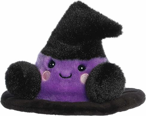 Aurora® Spooky Palm Pals™ Rowena Witch Hat™ Stuffed Animal - Fun Collectible Plush for Kids and Adult Collectors - Perfect for Halloween Decorations and Gifts - Black 4 Inches in Saudi Arabia