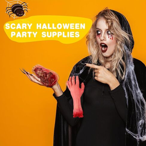 9 أجهزة كمبيوتر مثقلة هالوين مقطوعة يديهم أقدام واقعية أجزاء الجسم الرعب يديه مزيفة قدم الدعائم لعيد الهالوين مسكون بزخارف حفلة مصاصي الدماء ، 9 أنماط in Kuwait