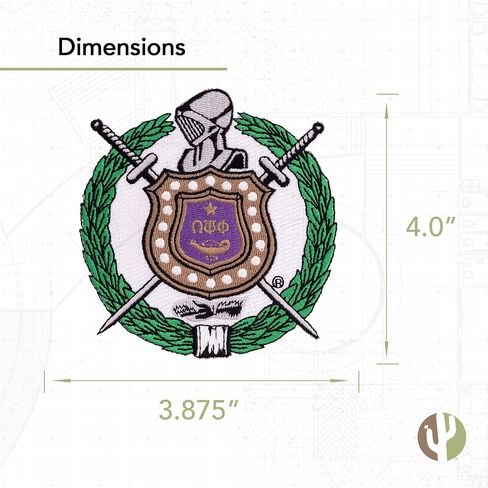 صبار الصحراء أوميغا psi phi patch - الحديد المطرز على/خياطة على زين للحلل ، السترات ، حقائب الظهر ، الحقائب ، القبعات والمعدات التكتيكية - OPP OMEGA QUES (تصميم A) in Saudi Arabia