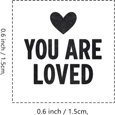You are Loved Rubber Stamp, 3/5 Inch Small Mini Stamp for Scrapbooking Card Making Planner in Saudi Arabia