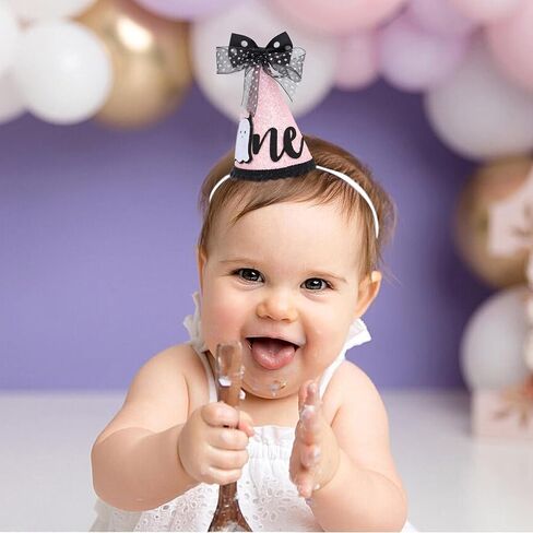 Madeng Halloween Spooky One Birthday Decorations - Ghost 1st Birthday Crown ، Ghost Crown ، Little Ghost Smash Cake Photo Props ، Halloween First Hirt in Saudi Arabia