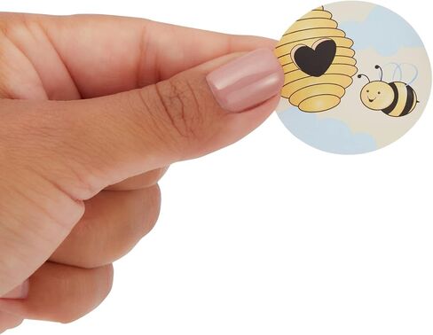 1000 Pieces Bumble Bee Stickers for Kids, Classroom Reward, DIY Crafts, Round, 9 Designs (1.5 in) in Saudi Arabia