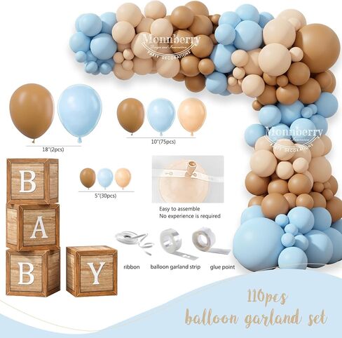 Bear Baby Shower Decorations Party Supplies, We Can Bearly Wait Baby Shower Decoration, Backdrop Balloon Arch Box Mom to Be Sash Dad to Be Pin Tablecloths Bear Balloon in Saudi Arabia