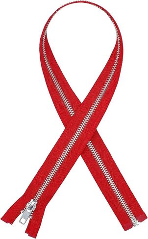 YKK® 30" Jacket Zipper, YKK #5 Aluminum Metal ~ Medium Weight ~ Separating ~ 519 Red (1 Zipper/pack) in Saudi Arabia