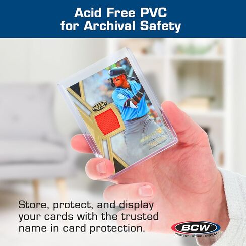 BCW 138 PT. حامل البطاقة السميكة - حزمة من 10 | دائمة الصلبة PVC Toploader | Toploaders للتذكارات ، Jersey ، Patch ، و Relic Cards | مثالي لهواة الجمع والهواة in Saudi Arabia