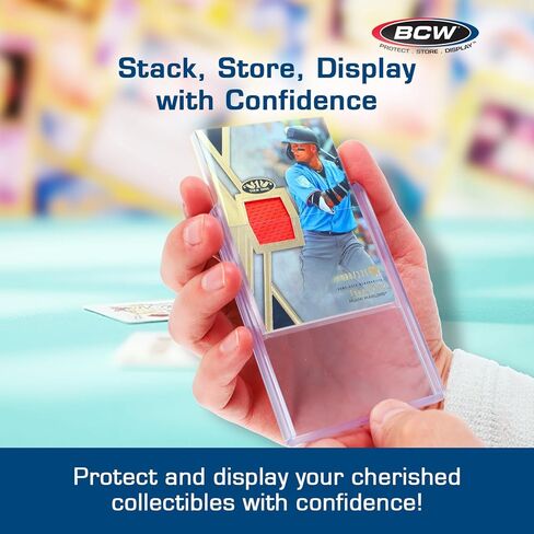 BCW 138 PT. حامل البطاقة السميكة - حزمة من 10 | دائمة الصلبة PVC Toploader | Toploaders للتذكارات ، Jersey ، Patch ، و Relic Cards | مثالي لهواة الجمع والهواة in Saudi Arabia
