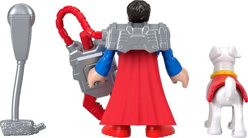 Fisher-Price Imaginext DC Super Friends, Metal Force Action Figures & Accessory Set with 3-inch Superman, Krypto Super Dog & Grabbing Tool in Saudi Arabia