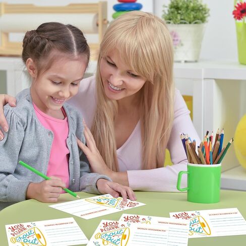 50pcs يصرخ البطاقة ، بطاقات تقدير للمعلمين الموظفين الموظفين الموظفين ، بطاقات judos الفصول الدراسية جيدة الحوافز السلوك ، بطاقة تحفيزية للمدرسة أو مكان العمل (الوجه المبتسم) in Kuwait