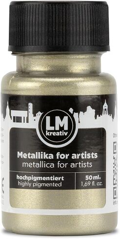 Metallic Acrylic Paint 1.69 fl oz - Green - Premium Metallic Paint for Artists and Crafters. High Coverage, Lightfast & Durable. Ideal for Canvas, Wood, Ceramic & More in Kuwait