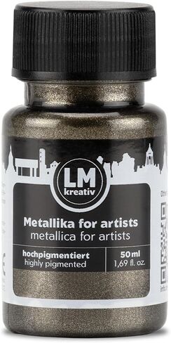 Metallic Acrylic Paint 1.69 fl oz - Green - Premium Metallic Paint for Artists and Crafters. High Coverage, Lightfast & Durable. Ideal for Canvas, Wood, Ceramic & More in Saudi Arabia