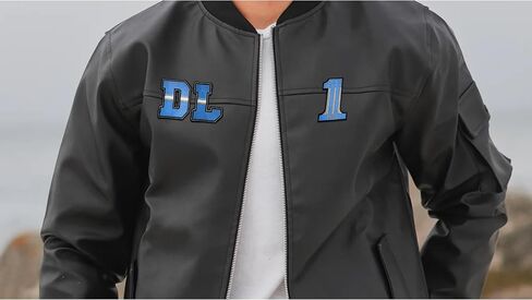 Detroit City American Football Embroidered Iron-On Patch Set of 6 Patches for Jackets, Hats, Backpacks, Apparel & Shirts in Saudi Arabia