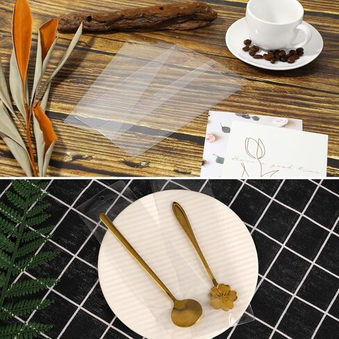 20Pcs Clear Bookmark Sleeves 7.2 x 2.4 Inch Plastic Blank Bookmark Holder Photo Booth Frames Book Marker Cover with Hole for Students Reading Wedding Valentine’s Gift Party Favor in Saudi Arabia