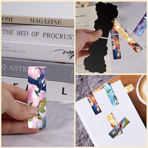 30 PCS Fire Dragon Magnetic Lundmarks - Dragon Permchandise ، Cool Animal Page Book Marker ، Borkmark Pondmark as party form in Saudi Arabia